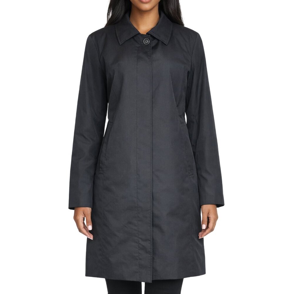 Cintas Black Insulated Trench Coat Women’s 16W Removable Quilted Liner